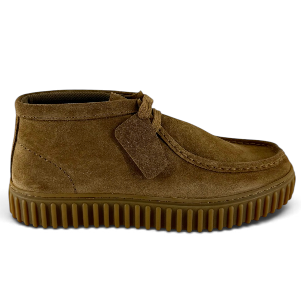 Sneakers Step uomo pelle scamosciata sigaro