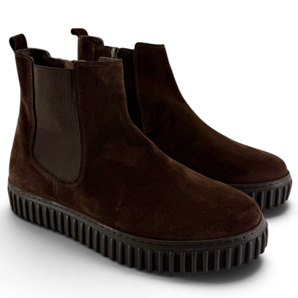 Stivaletti Chelsea Step uomo camoscio marrone