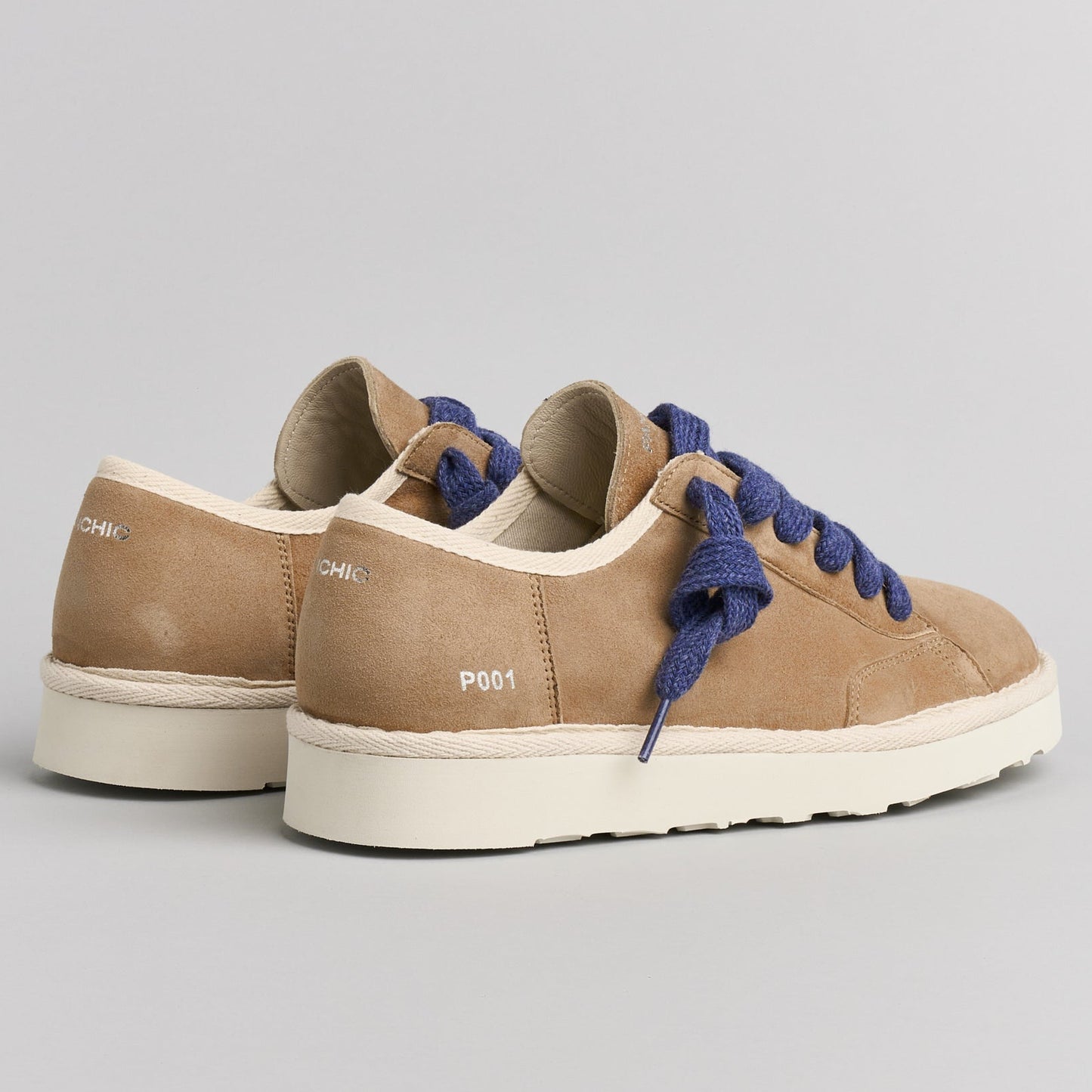 Sneakers Panchic man brown suede leather