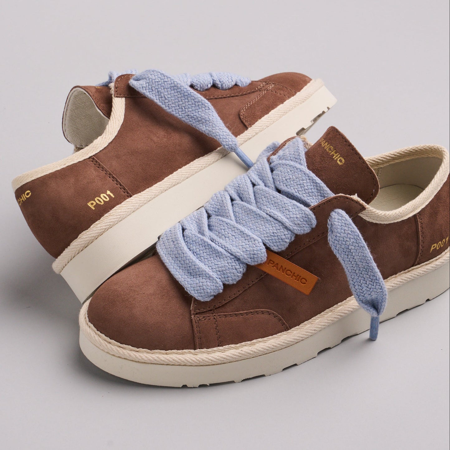 Sneakers Panchic donna pelle camoscio marrone