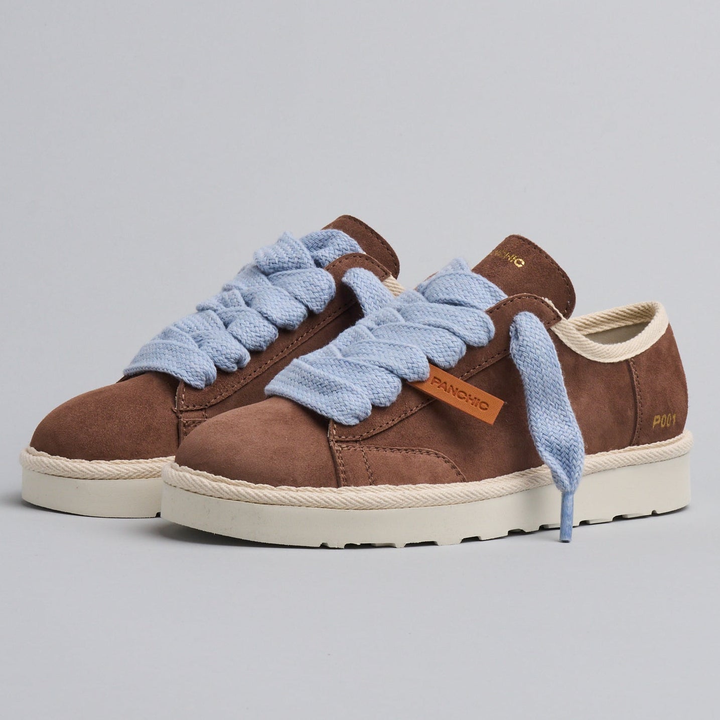 Sneakers Panchic donna pelle camoscio marrone