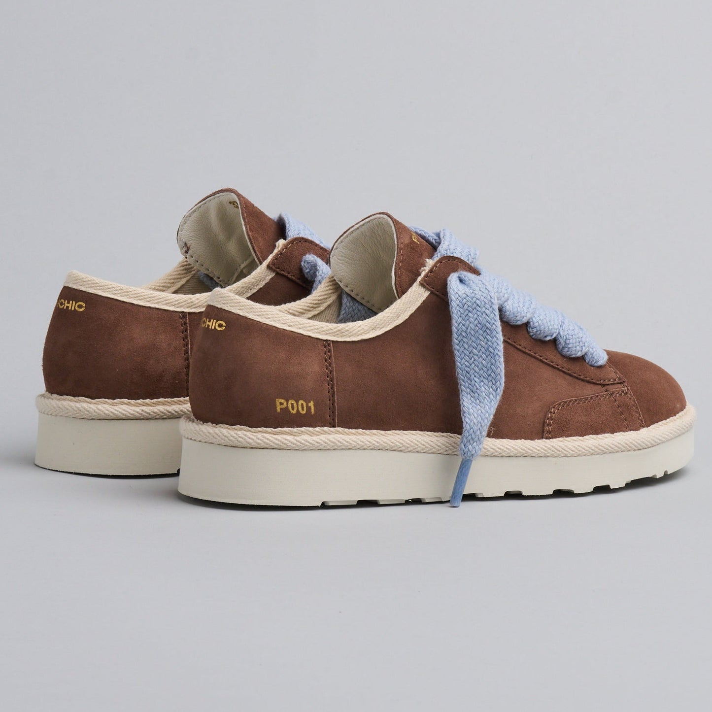 Sneakers Panchic donna pelle camoscio marrone