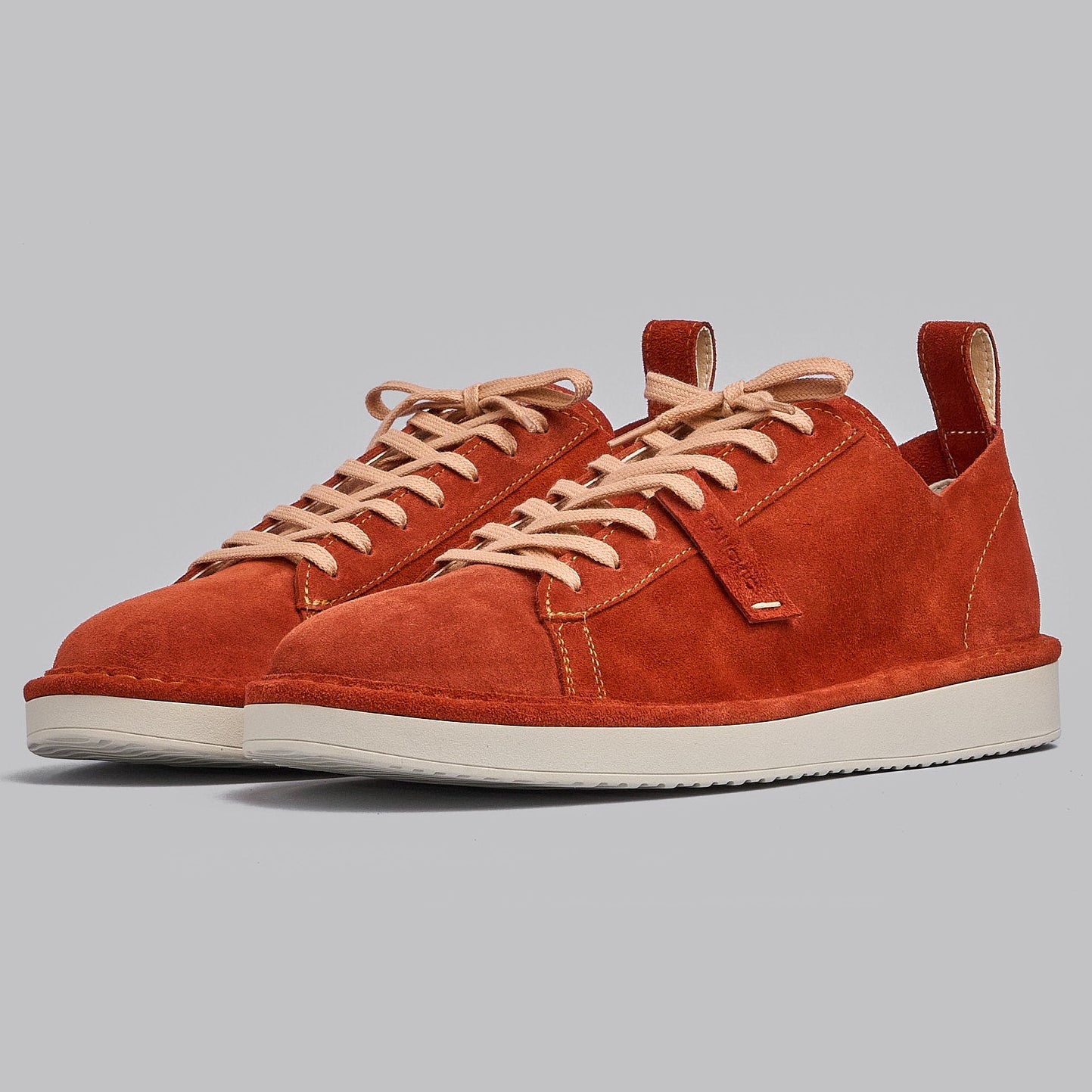 Sneakers Panchic uomo pelle camoscio rosso rust