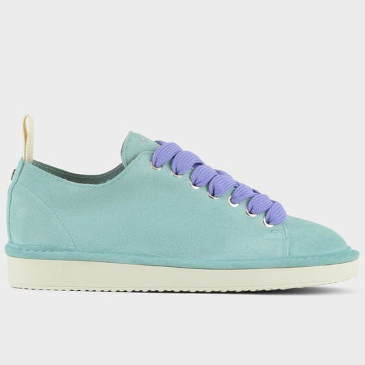 Sneakers Panchic donna camoscio verde acqua