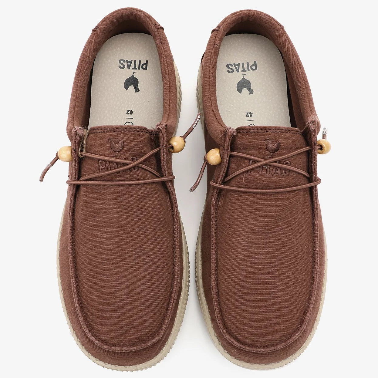 Slipon Pitas man 100% cotton color clay