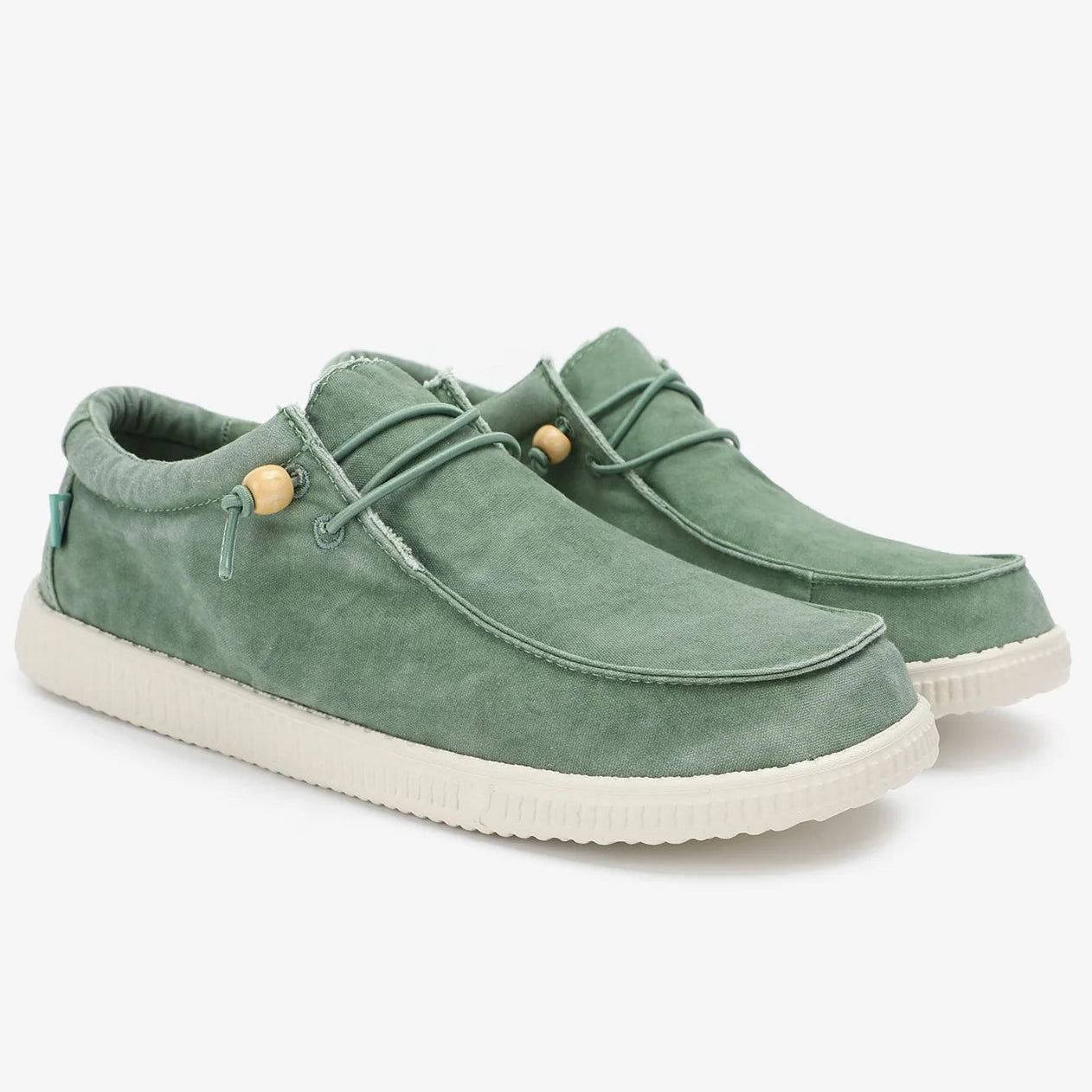 Slipon Pitas donna in 100% cotone colore verde menta