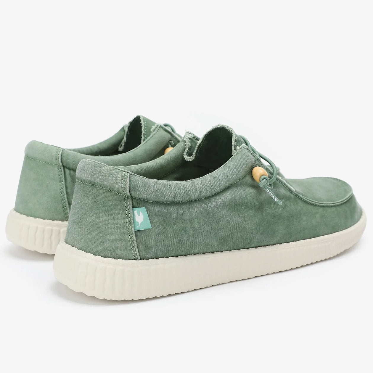 Slipon Pitas donna in 100% cotone colore verde menta