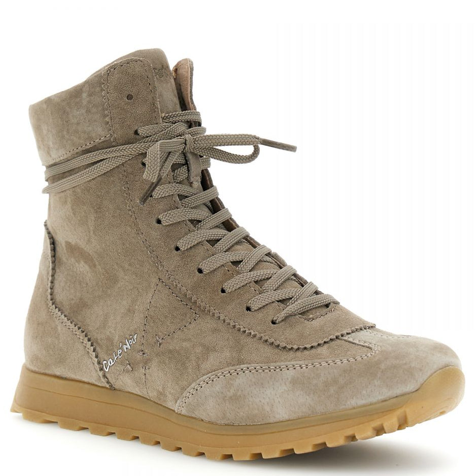 Sneakers CafèNoir woman beige suede leather