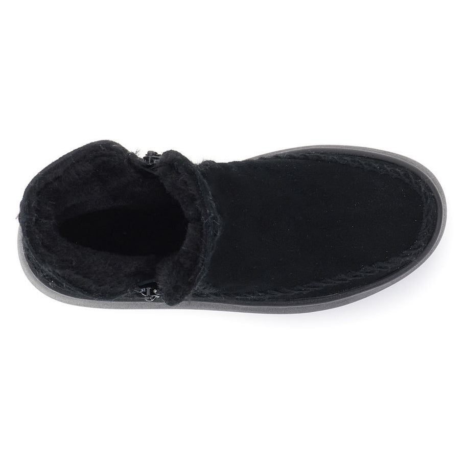 Polacco CafèNoir donna pelle nero foderato pelo