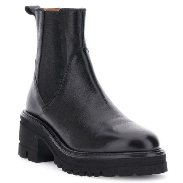 Stivaletti CafèNoir donna pelle nero tacco blocco