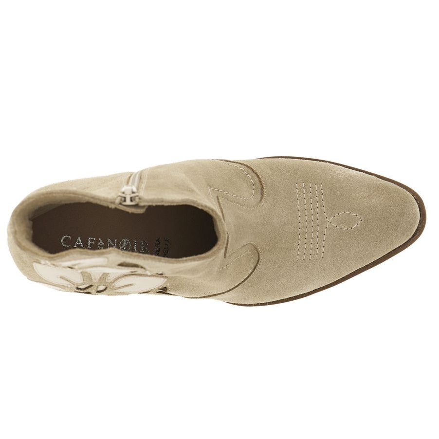 Stivaletti CafèNoir donna pelle scamosciata beige