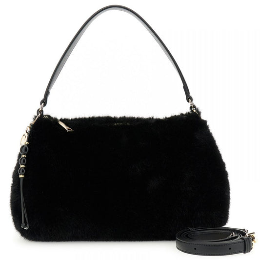 Borsa a spalla CafèNoir donna pelliccia nero