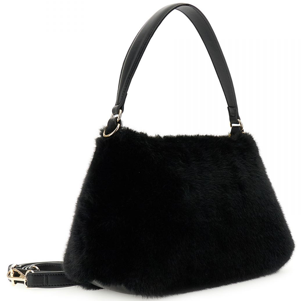 Shoulder bag CafèNoir women black faux fur