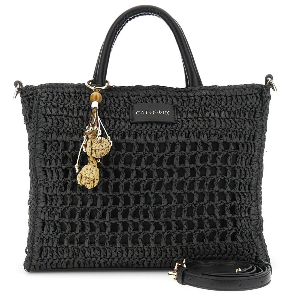Medium bag CafèNoir woman raffia black