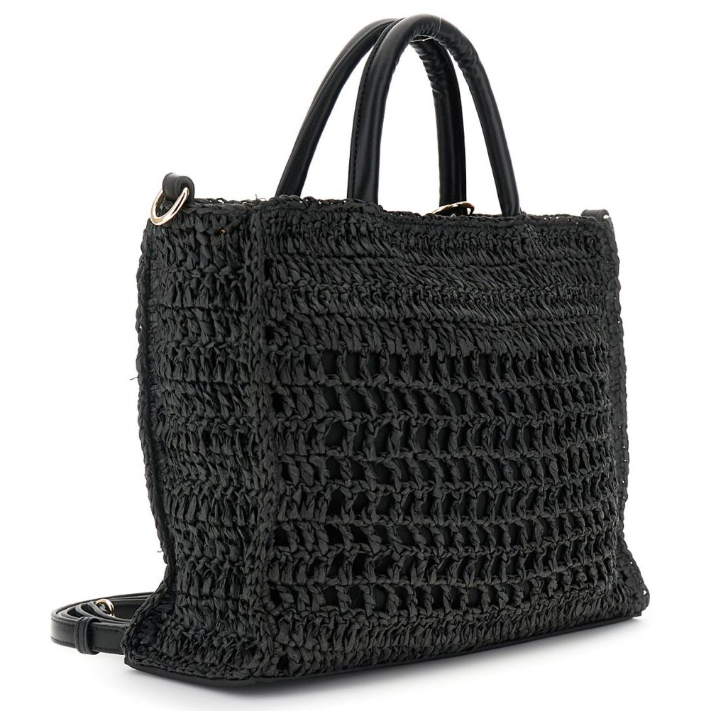 Medium bag CafèNoir woman raffia black