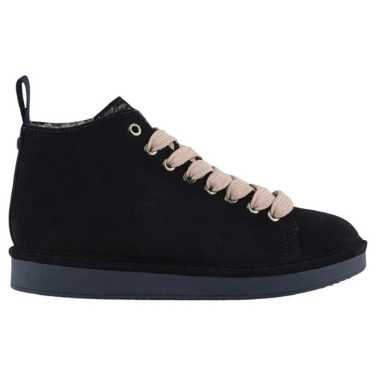 Sneakers Panchic woman blue space suede lined fur