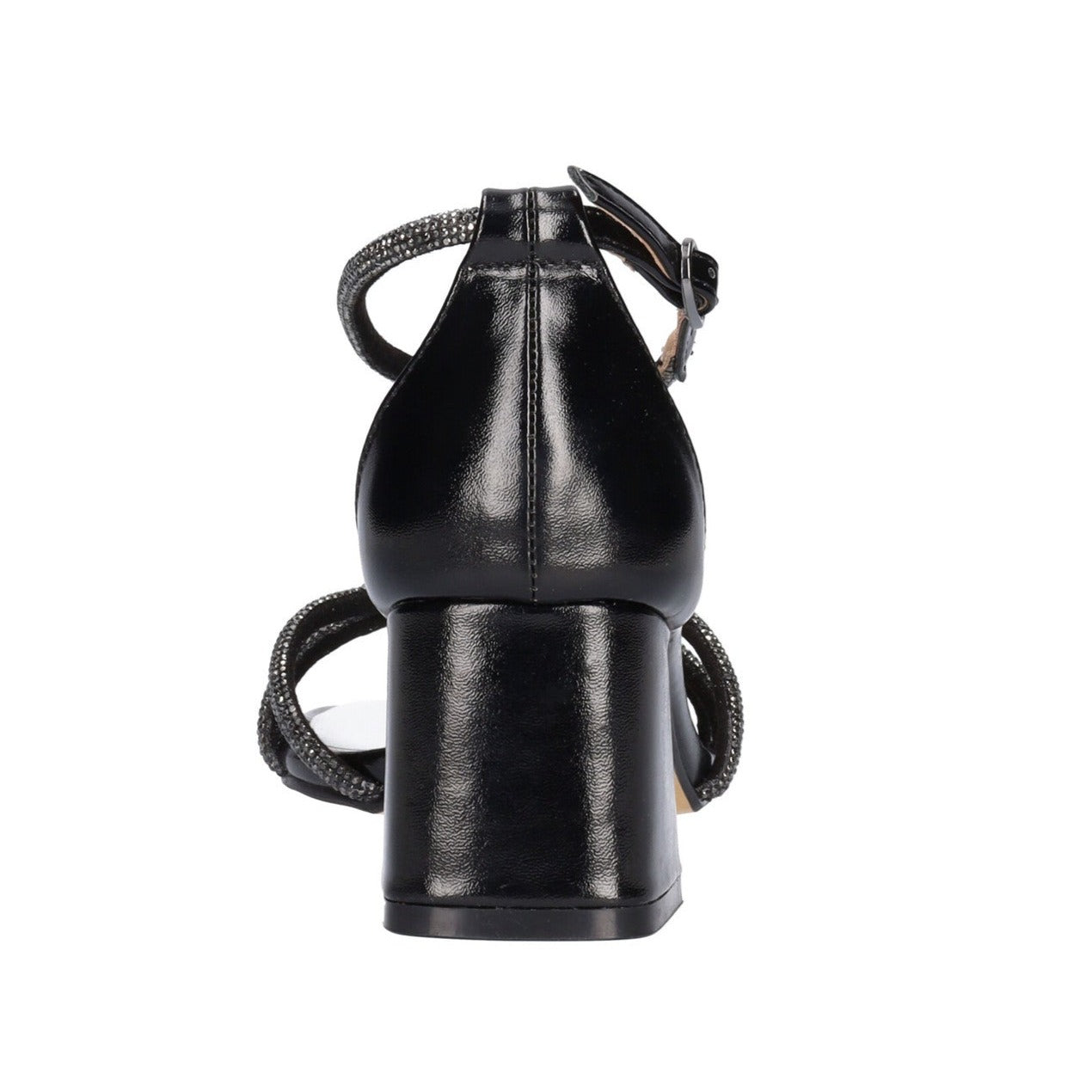 Sandali CafèNoir donna pelle nero strass