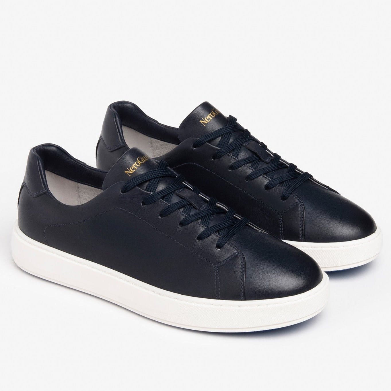 Sneakers NeroGiardini man blue leather