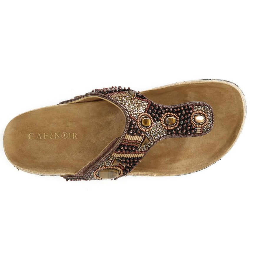 Flip flops CafèNoir woman cork multi brown color