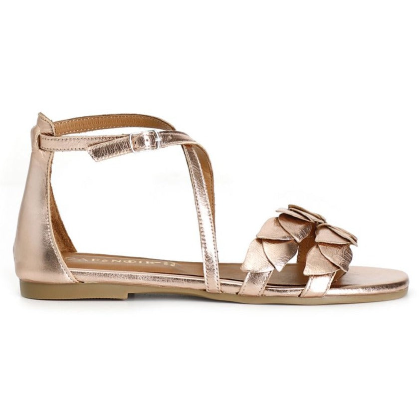 Sandals CafèNoir women rose gold leather
